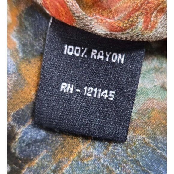 Casual Studio Sheer Floral Boho Tunic Ruffle Neckline Sleeves M Rayon India - Picture 4 of 7